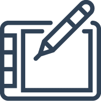a drawing tablet icon