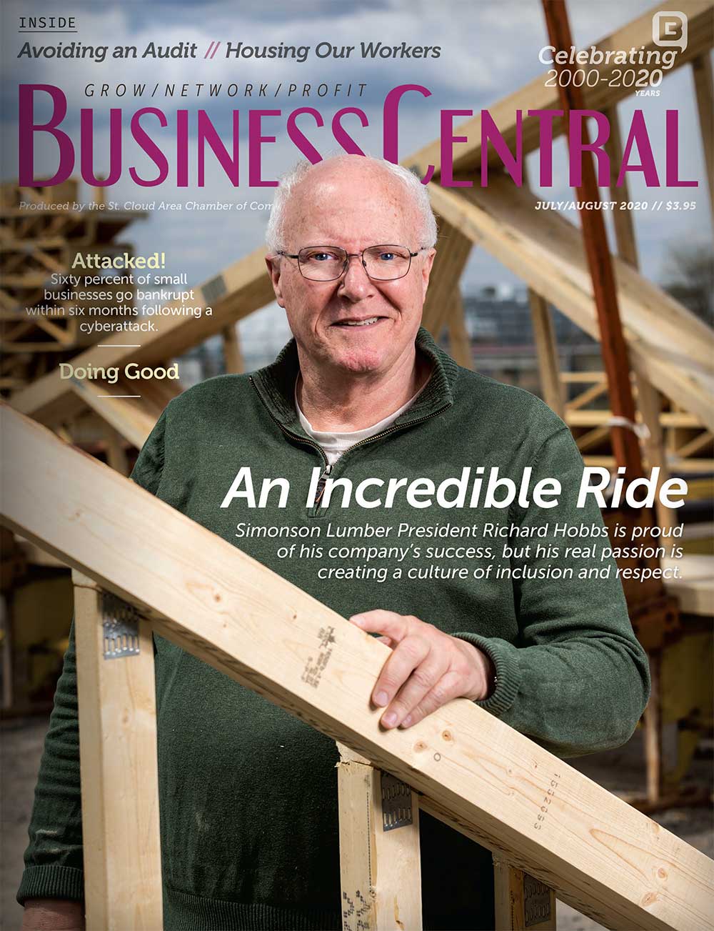 Rich Hobbs featured on the cover of Business Central magazine